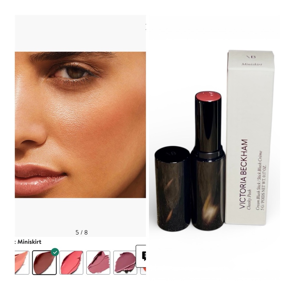 Victoria Beckham Beauty Cheeky Posh Cream Blush Stick - Miniskirt. NIB! MSRP$42